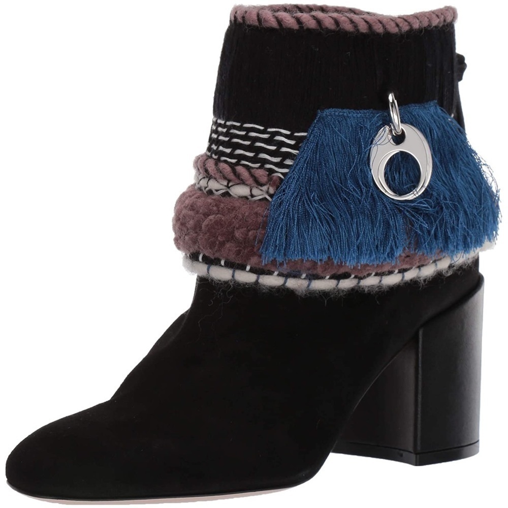 Stuart Weitzman / Mosaic Fringe Ankle Booties Ank… - image 4